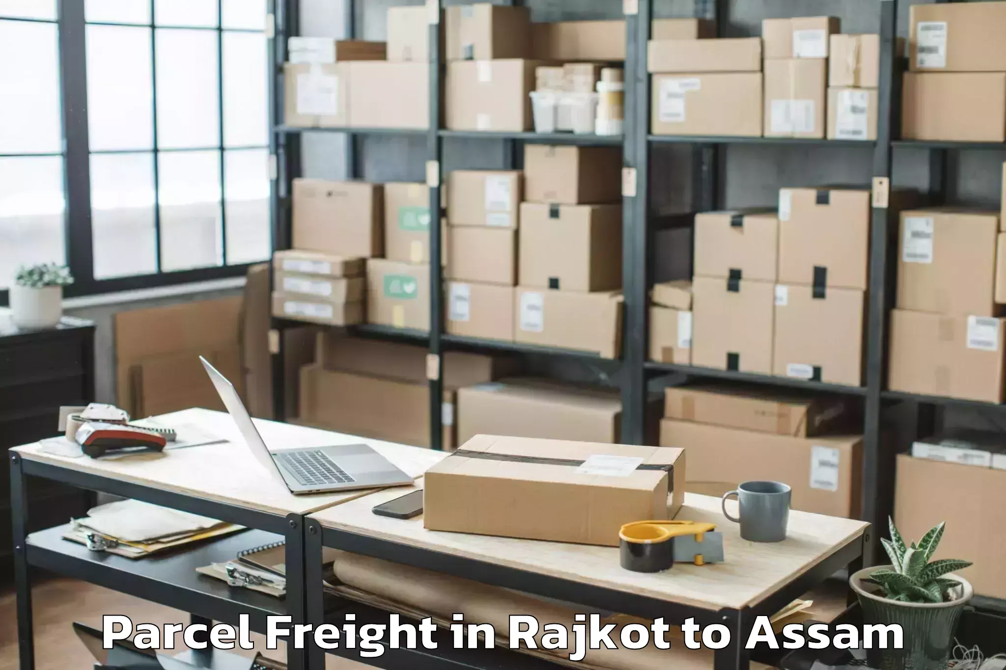 Discover Rajkot to Bajali Pt Parcel Freight